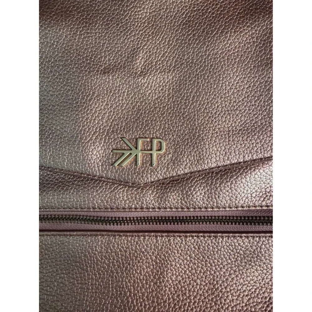 Freshly Picked Mini Classic Diaper Bag Rose Gold Metallic Vegan Leather Backpack